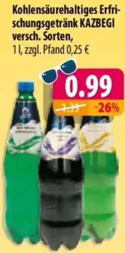 Mix Markt Kohlensäurehaltiges Erfrischungsgetränk KAZBEGI Angebot