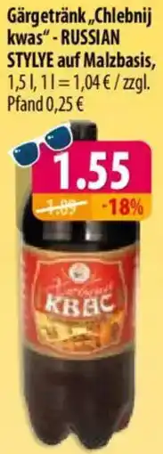 Mix Markt Gärgetränk ,,Chlebnij kwas" - RUSSIAN STYLYE auf Malzbasis Angebot