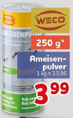 CENTERSHOP WECO Ameisenpulver Angebot