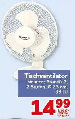 CENTERSHOP Tischventilator Angebot