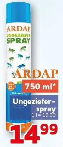 CENTERSHOP Ardap ungezieferspray Angebot