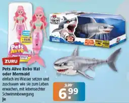 Multi Markt Zuru pets alive robo hal oder mermaid Angebot
