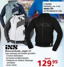 Multi Markt IXS Motorrad-Hoodie Rapid 1.0 Angebot
