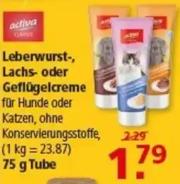 Multi Markt activa Leberwurst-, Lachs- oder Geflügelcreme Angebot