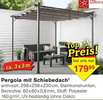Wiglo Wunderland Pergola mit Schiebedach Angebot