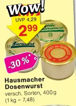 Wiglo Wunderland Hausmacher Dosenwurst Angebot