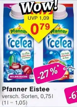 Wiglo Wunderland Pfanner Eistee Angebot