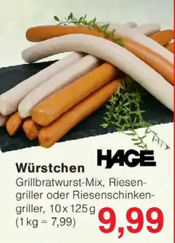 Wiglo Wunderland HAGE Würstchen Angebot