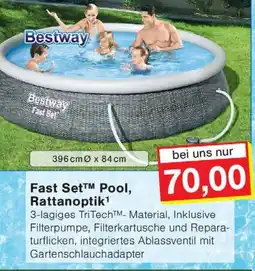 Wiglo Wunderland Bestway Fast Set Pool, Rattanoptik Angebot
