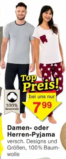 Wiglo Wunderland Damen- oder Herren-Pyjama Angebot