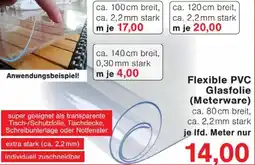 Wiglo Wunderland Flexible PVC Glasfolie (Meterware) Angebot