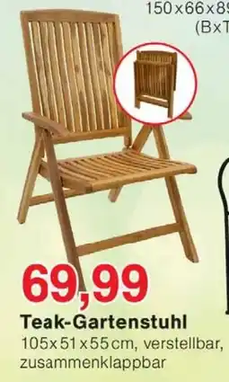 Wiglo Wunderland Teak-Gartenstuhl Angebot