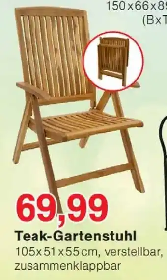Wiglo Wunderland Teak-Gartenstuhl Angebot
