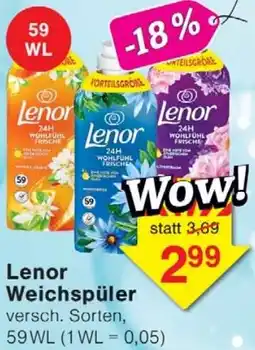 Wiglo Wunderland Lenor Weichspüler Angebot