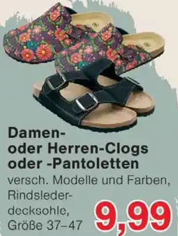 Wiglo Wunderland Damen oder Herren-Clogs oder Pantoletten Angebot