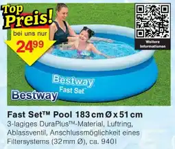 Wiglo Wunderland Bestway Fast Set Pool Angebot