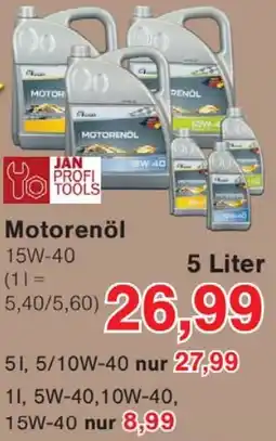 Wiglo Wunderland JAN PROFI TOOLS Motorenöl Angebot
