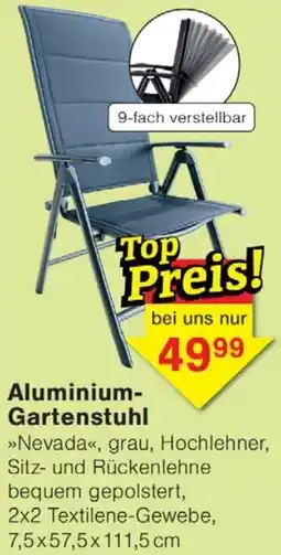 Wiglo Wunderland Aluminium Gartenstuhl Angebot