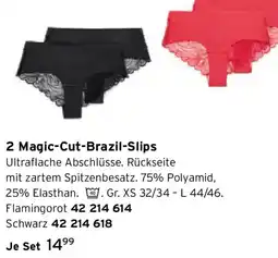 Tchibo 2 Magic-Cut-Brazil-Slips Angebot