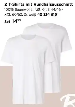 Tchibo 2 T-Shirts mit Rundhalsausschnitt Angebot