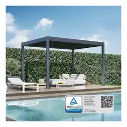 Netto Marken-Discount Weide Classic Pergola Aluminium 3x4m mit Lamellendach freistehend anthrazit Angebot