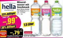 Norma hella Mineralwasser mit Geschmack Angebot