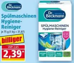 Norma Dr. Beckmann Spülmaschinen Hygiene Reiniger Angebot
