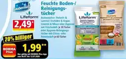 Norma Saubermax/Lifeform Feuchte Boden-/ Reinigungstücher Angebot