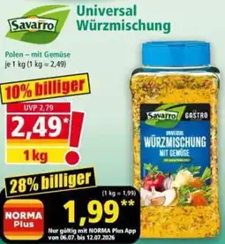 Norma Savarro Universal Würzmischung Angebot