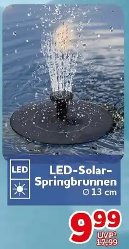 CENTERSHOP LED-Solar Springbrunnen Angebot