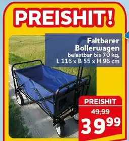 CENTERSHOP Faltbarer Bollerwagen Angebot