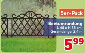 CENTERSHOP Beetumrandung Angebot