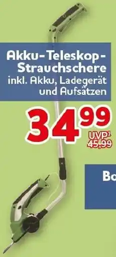 CENTERSHOP Akku-Teleskop Strauchschere Angebot