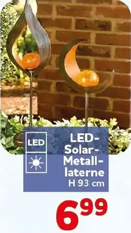 CENTERSHOP LED Solar Metalllaterne Angebot