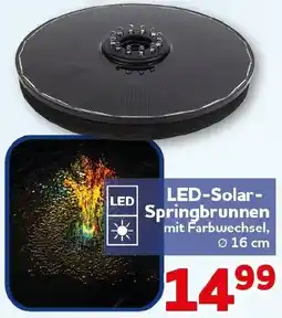 CENTERSHOP LED-Solar Springbrunnen Angebot