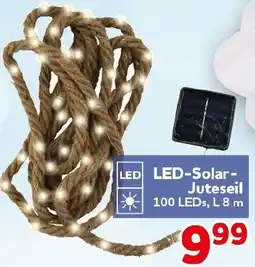 CENTERSHOP LED-Solar Juteseil Angebot