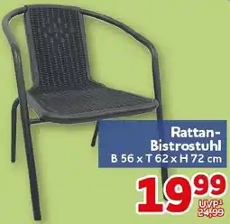 CENTERSHOP Rattan Bistrostuhl Angebot