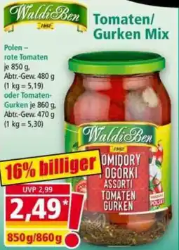 Norma Waldi Ben Tomaten/ Gurken Mix Angebot