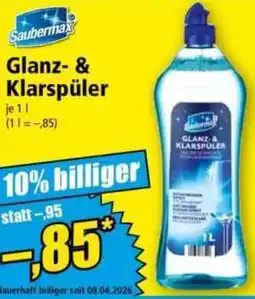 Norma Saubermax Glanz- & Klarspüler Angebot