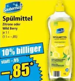 Norma Saubermax Spülmittel Angebot