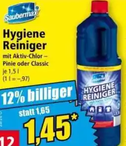 Norma Saubermax Hygiene Reiniger Angebot