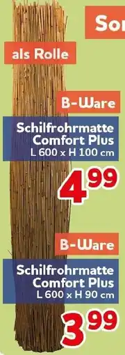 CENTERSHOP Schilfrohrmatte Comfort Plus Angebot