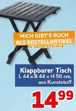 CENTERSHOP Klappbarer Tisch Angebot