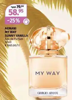 Müller ARMANI MY WAY SUNNY VANILLA Angebot