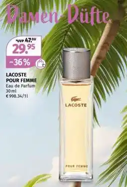 Müller LACOSTE POUR FEMME Angebot