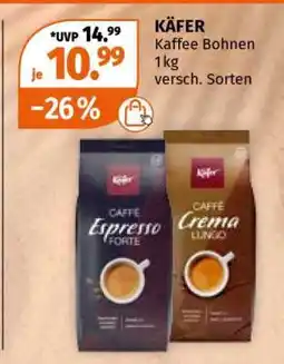 Müller KÄFER Kaffee Bohnen Angebot