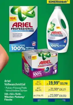 METRO Ariel Vollwaschmittel Angebot