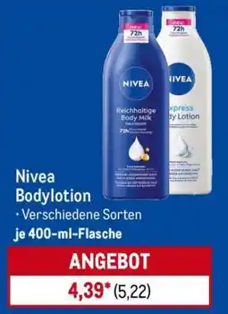 METRO NIVEA Bodylotion Angebot