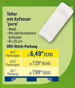 METRO Teller mit Anfasser pure Angebot