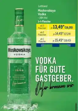 METRO Moskovskaya Vodka Angebot